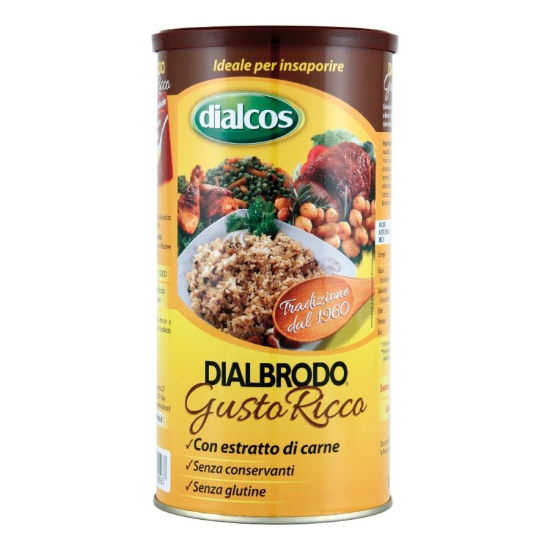 Dialbrodo gusto ricco 1 kg formato convenienza brodo granulare Dialbrodo gusto ricco 1 kg formato convenienza brodo granulare