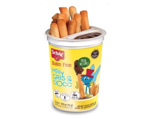 Schar Dolci e Biscotti Milly Gris & Ciocc Snack Grissini e Cioccolato Senza Glutine 52 Grammi