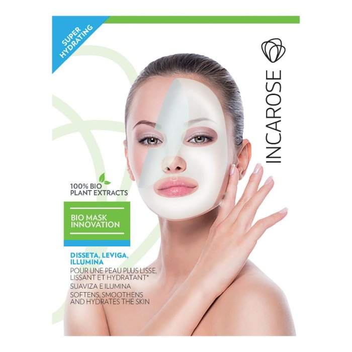Incarose Bio Mask Alghe Super-Idratante Maschera Viso Monouso Incarose Bio Mask Alghe Super-Idratante Maschera Viso Monouso