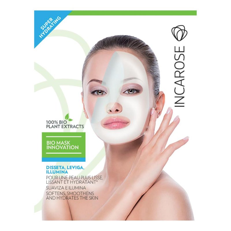 Incarose Bio Mask Alghe Super-Idratante Maschera Viso Monouso Incarose Bio Mask Alghe Super-Idratante Maschera Viso Monouso