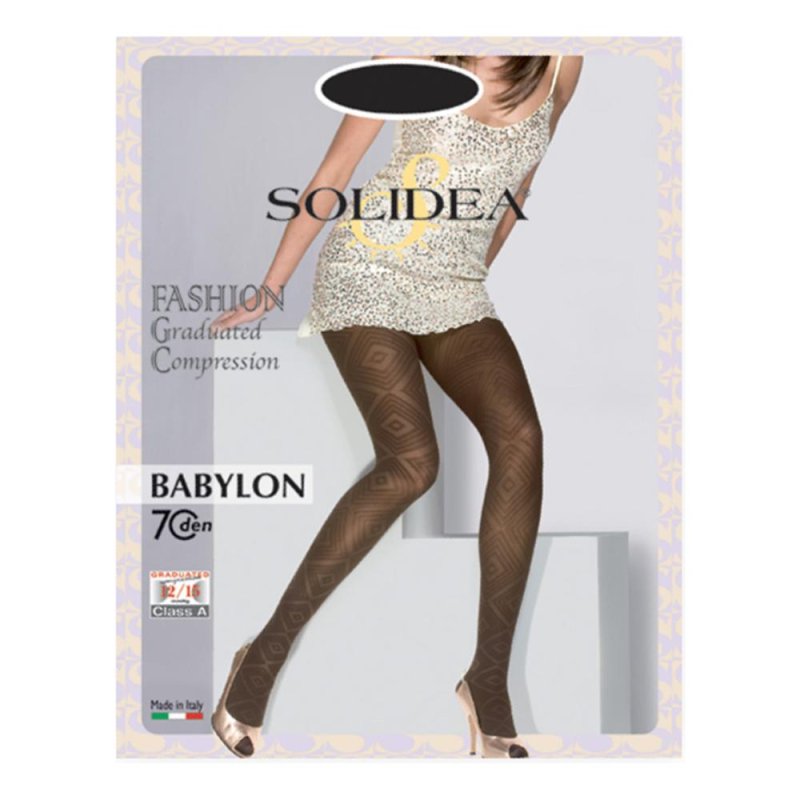 Abito Donna Babylon Fant Moka Fantasia Colore Caff&egrave; Elegante per Cerimonia e Tempo Libero