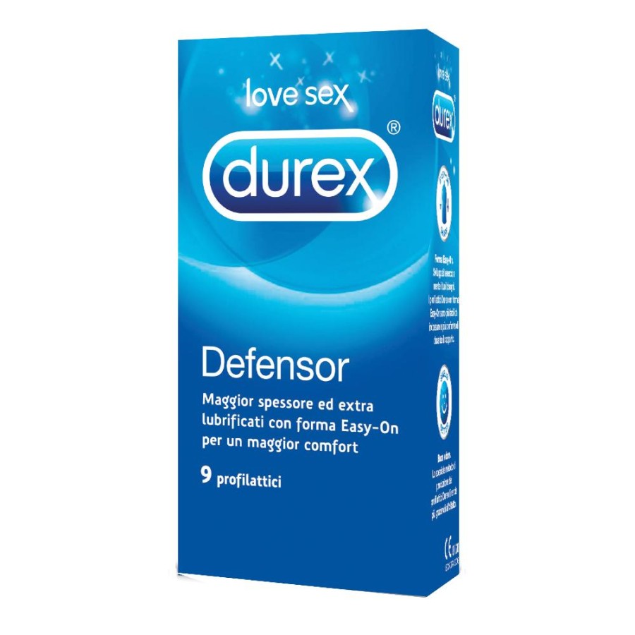 Durex  Classica Defensor Condom Elevato Spessore Confezione 9 Profilattici