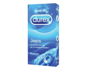 Durex Classic Jeans Vestibilità Easy On Confezione con 6 Profilattici