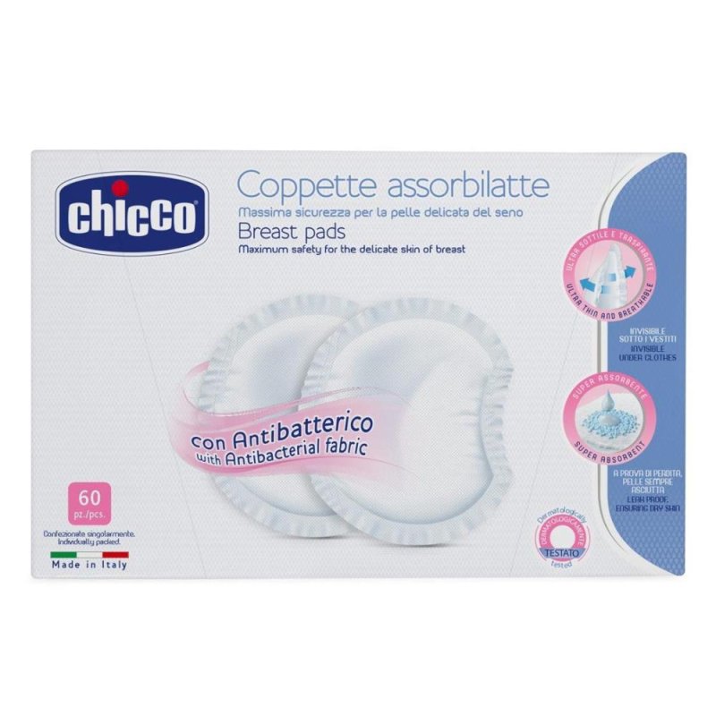 Chicco 60 Coppette Assorbilatte Chicco 60 Coppette Assorbilatte