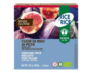 Probios Rice&Rice Cuor di Riso ai Fichi Senza Glutine 6 Snack