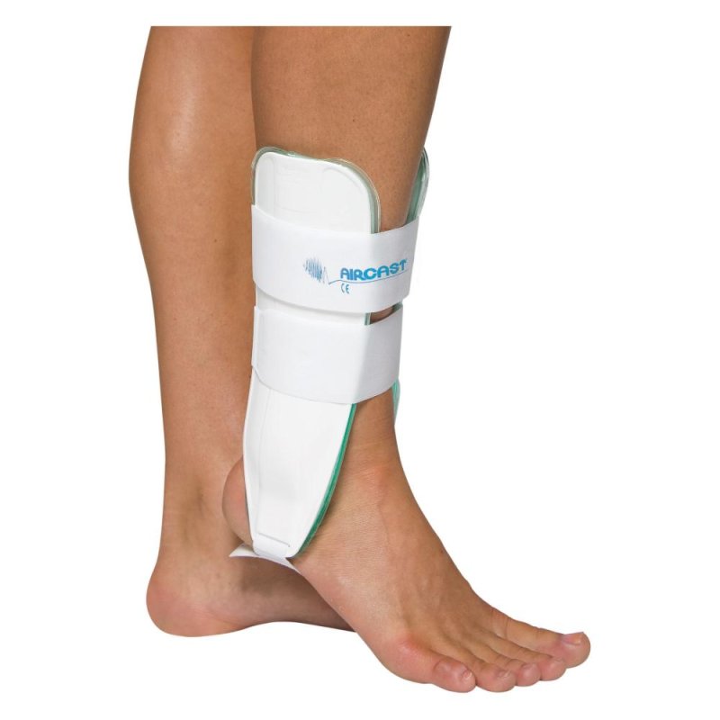 Aircast Air Stirrup Tutore Caviglia Bivalve Universale &ndash; Cavigliera Stabilizzante con Imbottitura ad Aria per Distorsioni e Riabilitazione