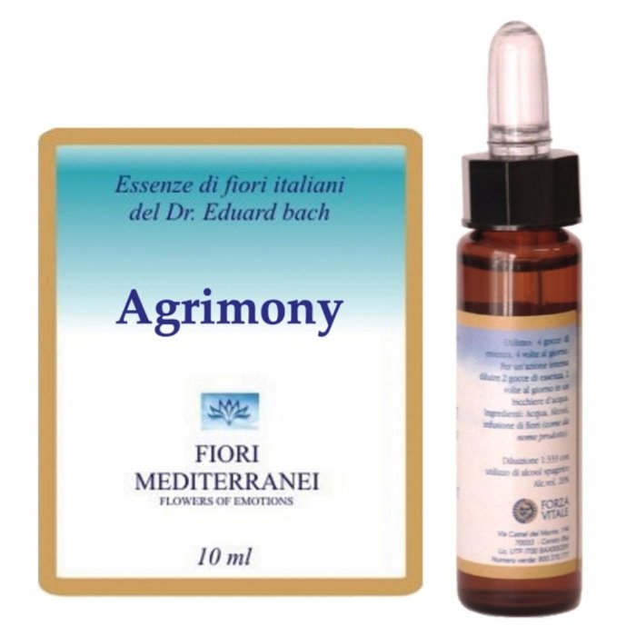 Agrimony Fiori di Bach Mediter Gocce 10 ml Essenza Floreale per Benessere Emotivo al Miglior Price Online