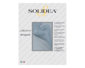 Calze autoreggenti a compressione graduata Marilyn CCL 1 classe di compressione 1 punta aperta colore naturale taglia XL