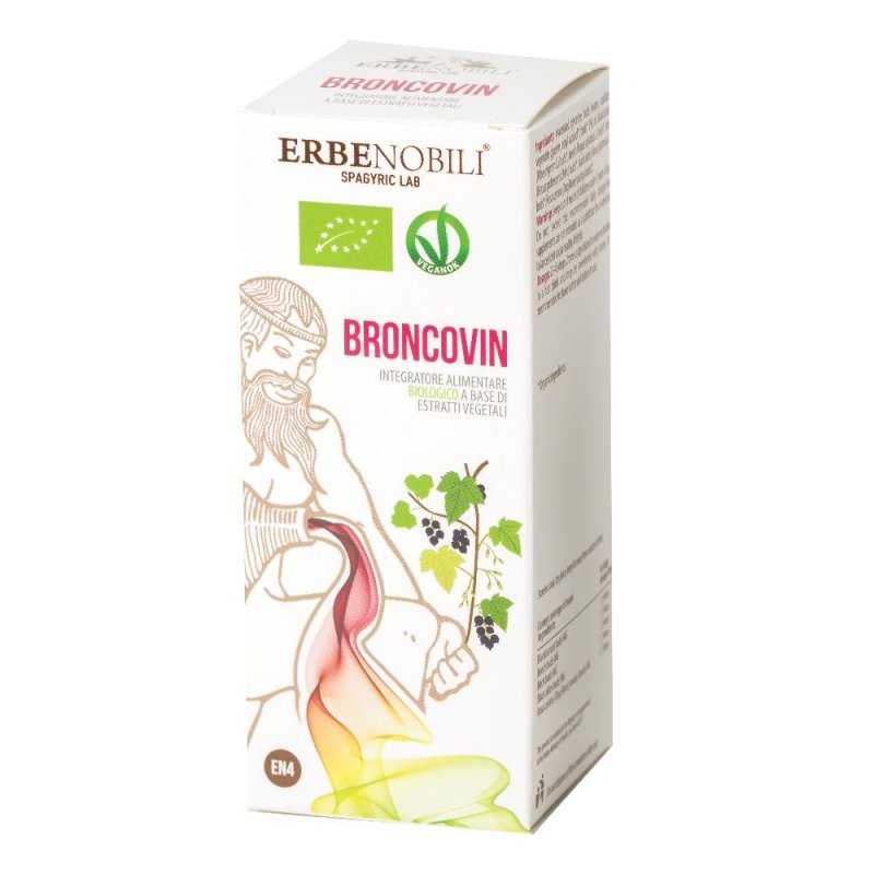 Broncovin Erbenobili integratore naturale per il benessere delle vie respiratorie flacone 50 millilitri