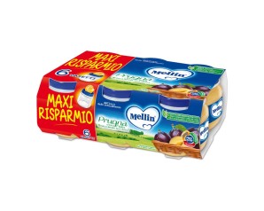 MELLIN OMOG PRUGNA MELA 6X100G