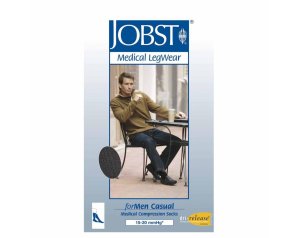 Jobst For Men Classic gambaletto nero M - calza elastica da uomo a compressione graduata