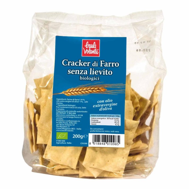 BAULE Crackers Farro S/L 200g BAULE Crackers Farro S/L 200g