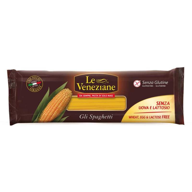 Le Veneziane Spaghetti di Mais 250 g &ndash; Pasta di Mais Senza Glutine di Alta Qualit&agrave;
