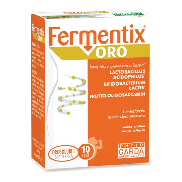 Phytogarda Rimedi Naturali Fermentix Oro Fermenti 10 Bustine Orosolubili Phytogarda Rimedi Naturali Fermentix Oro Fermenti 10 Bustine Orosolubili