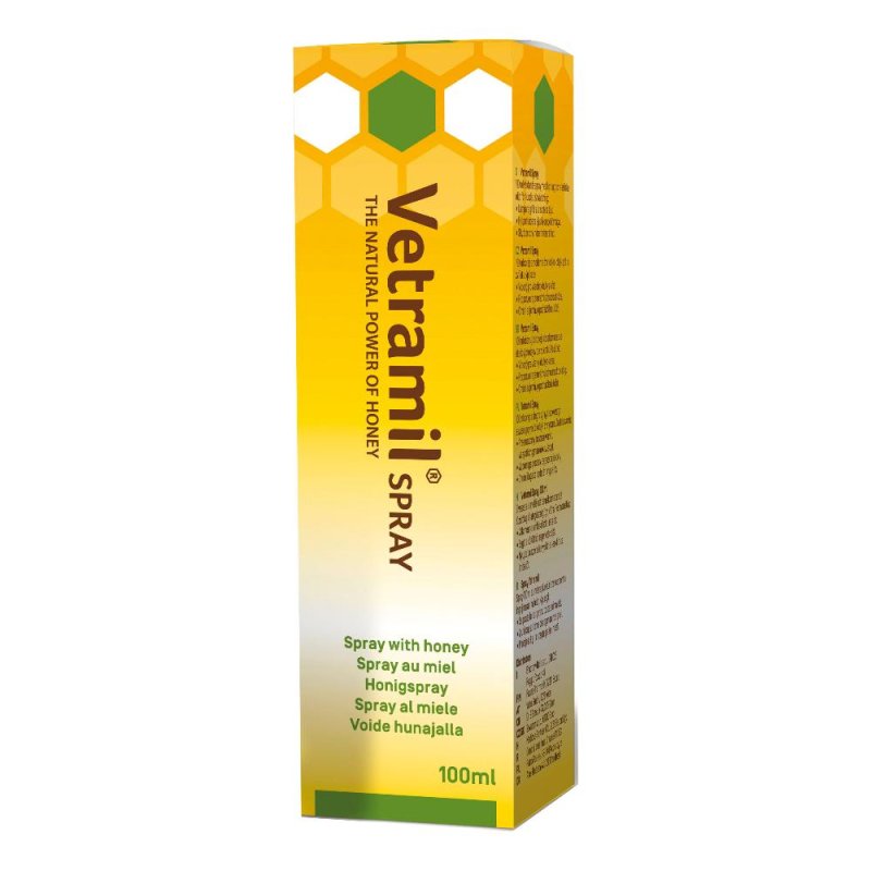 Vetramil Spray 100 ml per Cani e Gatti – Trattamento Naturale a Base di Miele per Ferite, Irritazioni Cutanee e Pelle Sensibile Vetramil Spray 100 ml per Cani e Gatti – Trattamento Naturale a Base di Miele per Ferite, Irritazioni Cutanee e Pelle Sensibile