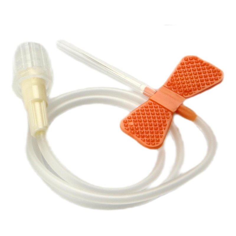 Ago Butterfly a Farfalla Calibro 25 0,5 Millimetri Arancione per Prelievo di Sangue e Infusione, Qualità Excel Professionale Ago Butterfly a Farfalla Calibro 25 0,5 Millimetri Arancione per Prelievo di Sangue e Infusione, Qualità Excel Professionale