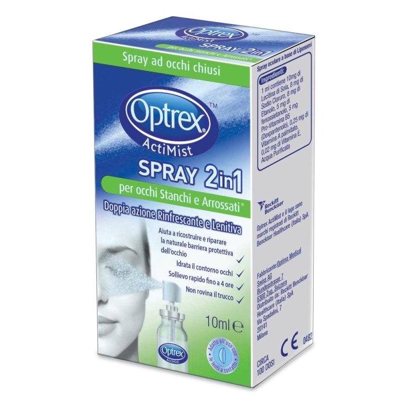 Optrex  Salute dell'Occhio Actimist 2 in 1 Spray Occhi Stanchi 10 ml