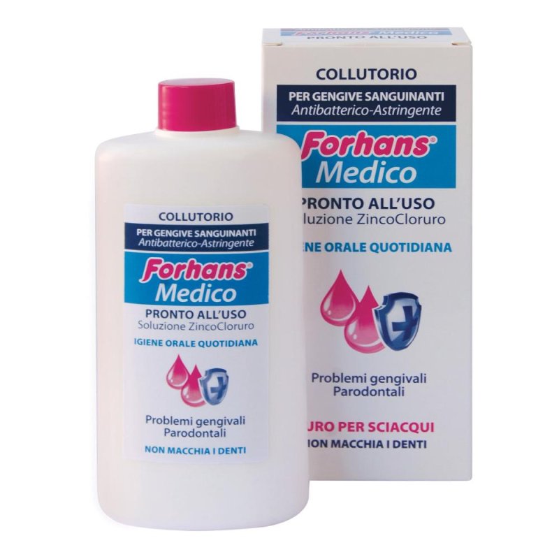 Forhans Medico Colluttorio Pronto All'Uso Per L'Igiene Orale Quotidiana 250ml
