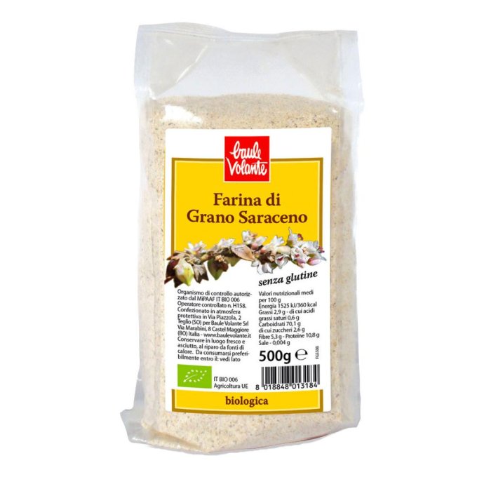 Il Baule Volante Alimenti senza Glutine Farine e Preparati Farina di Grano Saraceno 500 g