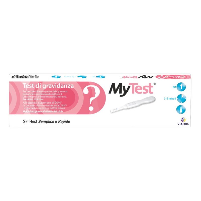 Test di Gravidanza Rapido Hcg Mytest 1 Pezzo Test di Gravidanza Rapido Hcg Mytest 1 Pezzo