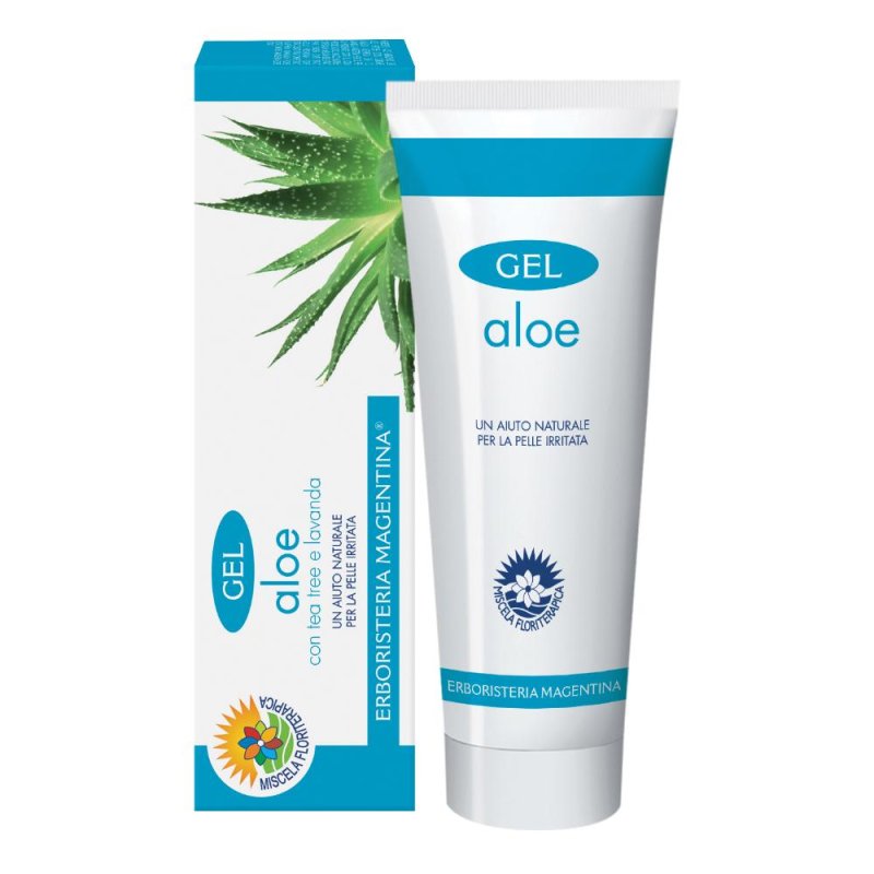 Erboristeria Magentina Gel con Aloe Tea Tree e Lavanda per Scottature e Eritemi 100 ml Erboristeria Magentina Gel con Aloe Tea Tree e Lavanda per Scottature e Eritemi 100 ml