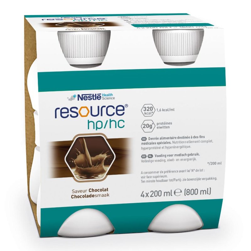 Bevanda Nutrizionale Iperproteica e Ipercalorica al Cioccolato Resource confezione 4x200 ml Bevanda Nutrizionale Iperproteica e Ipercalorica al Cioccolato Resource confezione 4x200 ml