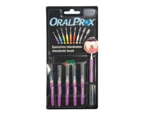 Ids Oralprox Blister Da 6 Spazzolini Interdentali Misura 0 Colore Viola