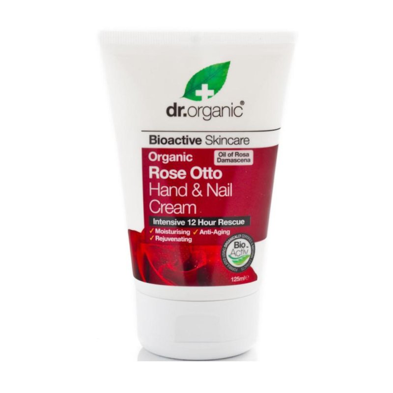 Dr Organic Rose Crema Mani – Idratante Naturale crema specifica per mani e piedi secchi, screpolati o affaticati