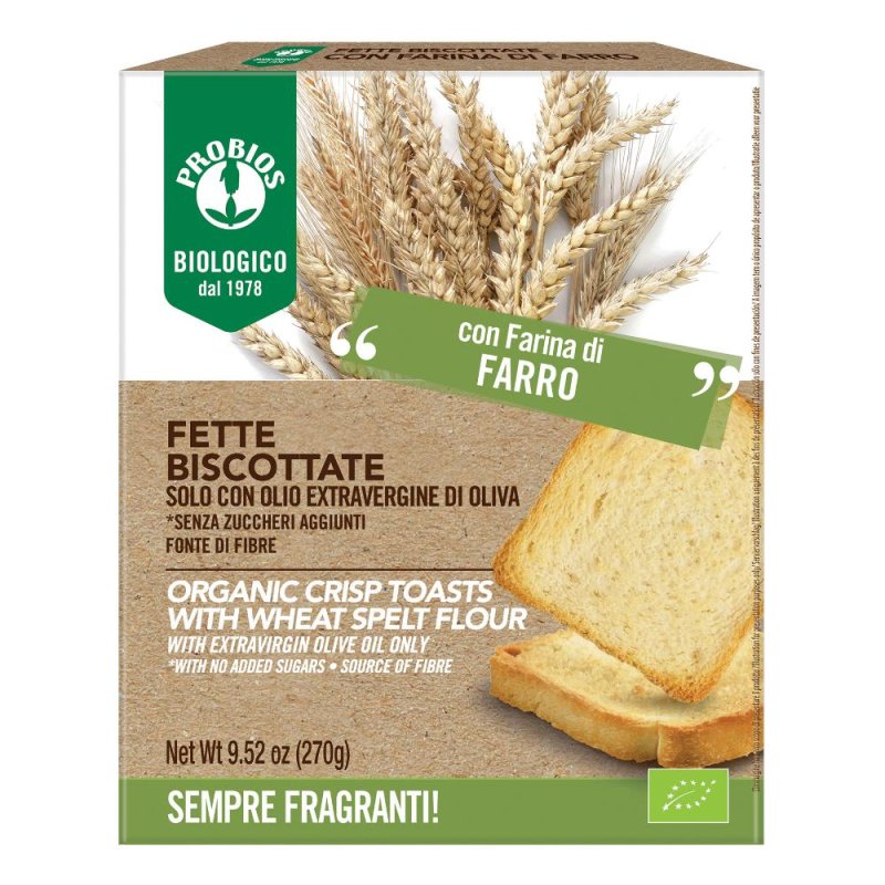 PROBIOS Fette Bisc.Farro 270g PROBIOS Fette Bisc.Farro 270g