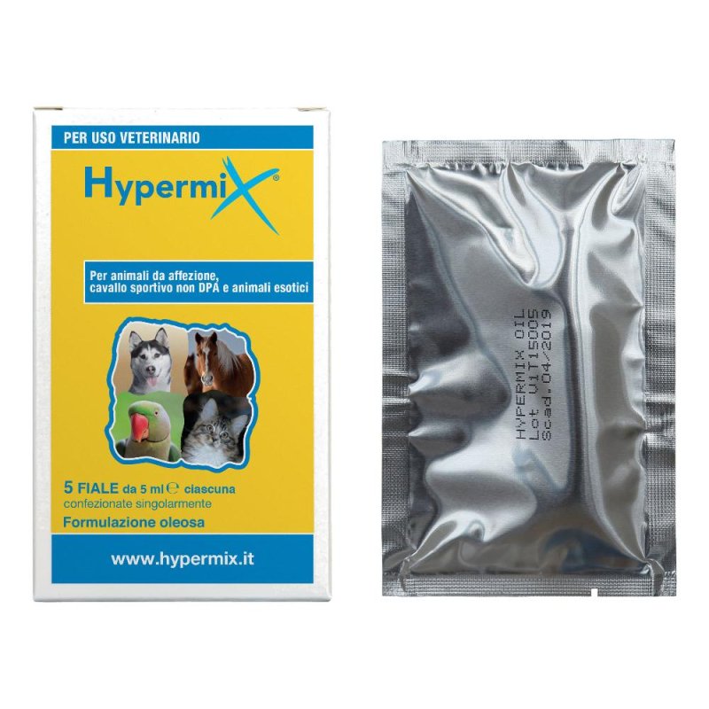 Hypermix Miscela di Oli per Terapia di lesioni esterne Uso Veterinario 5 fiale Hypermix Miscela di Oli per Terapia di lesioni esterne Uso Veterinario 5 fiale