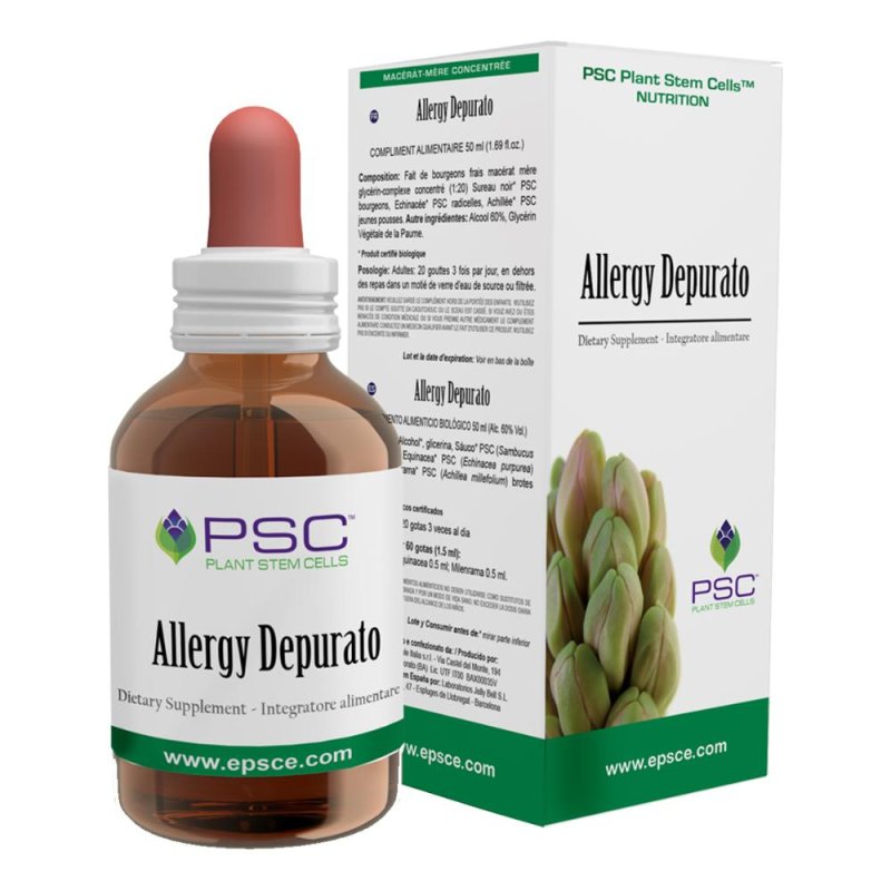 Allergy Depurato PSC gocce 50 ml - integratore depurativo in caso di allergie Allergy Depurato PSC gocce 50 ml - integratore depurativo in caso di allergie