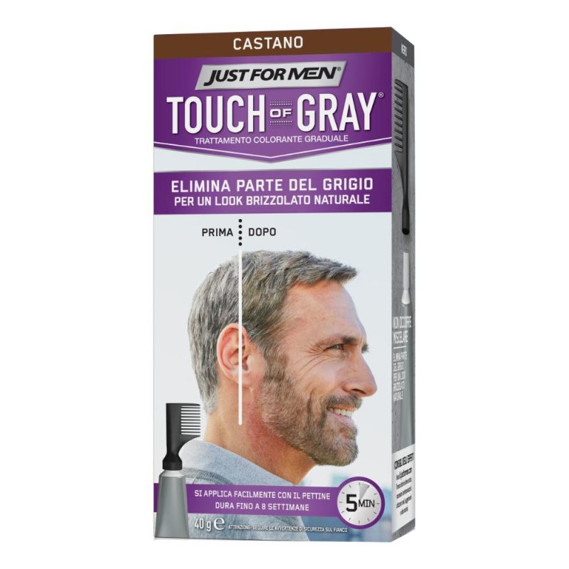 Combe Italia Touch Of Gray Trattamento Colorante Graduale Castano Combe Italia Touch Of Gray Trattamento Colorante Graduale Castano