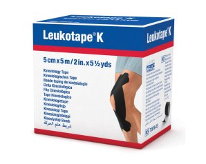 BSN Medical  Medicazioni Leukotape K Nastro Adesivo 5cm x 5m Nero