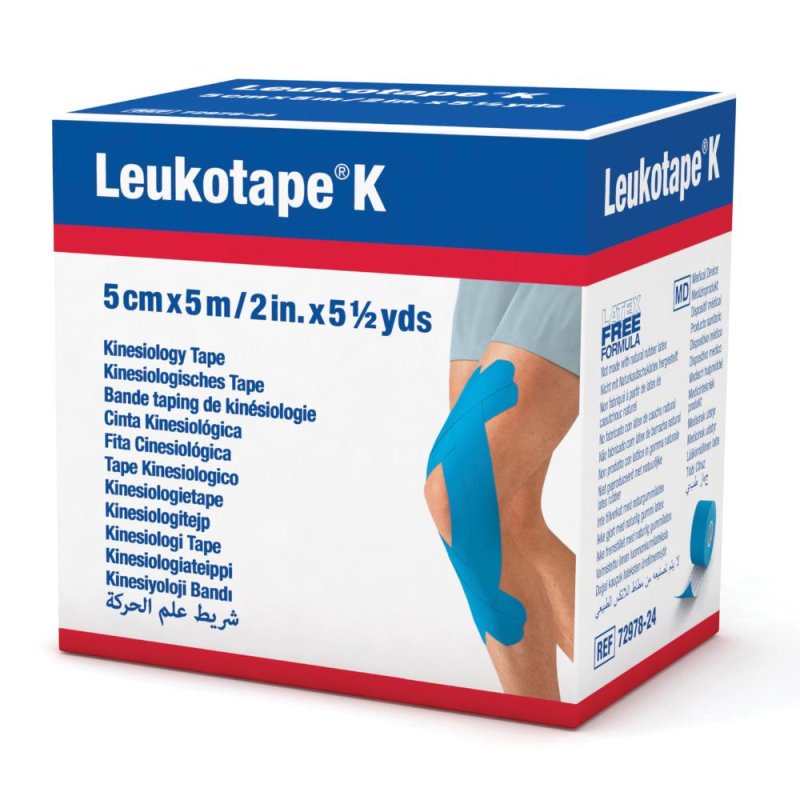 BSN Medical Medicazioni Leukotape K Nastro Adesivo 5cm x 5m Azzurro BSN Medical Medicazioni Leukotape K Nastro Adesivo 5cm x 5m Azzurro
