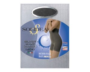 Shorts donna vita alta Silver High Waist colore argento modello No 1S