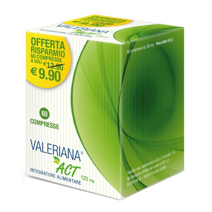 Valeriana Act Integratore Alimentare 60 Compresse Valeriana Act Integratore Alimentare 60 Compresse