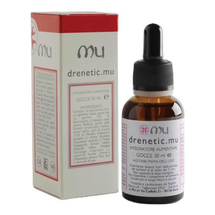 Drenetic Mu Gocce  30 Ml &ndash; Drenante Naturale integratore alimentare