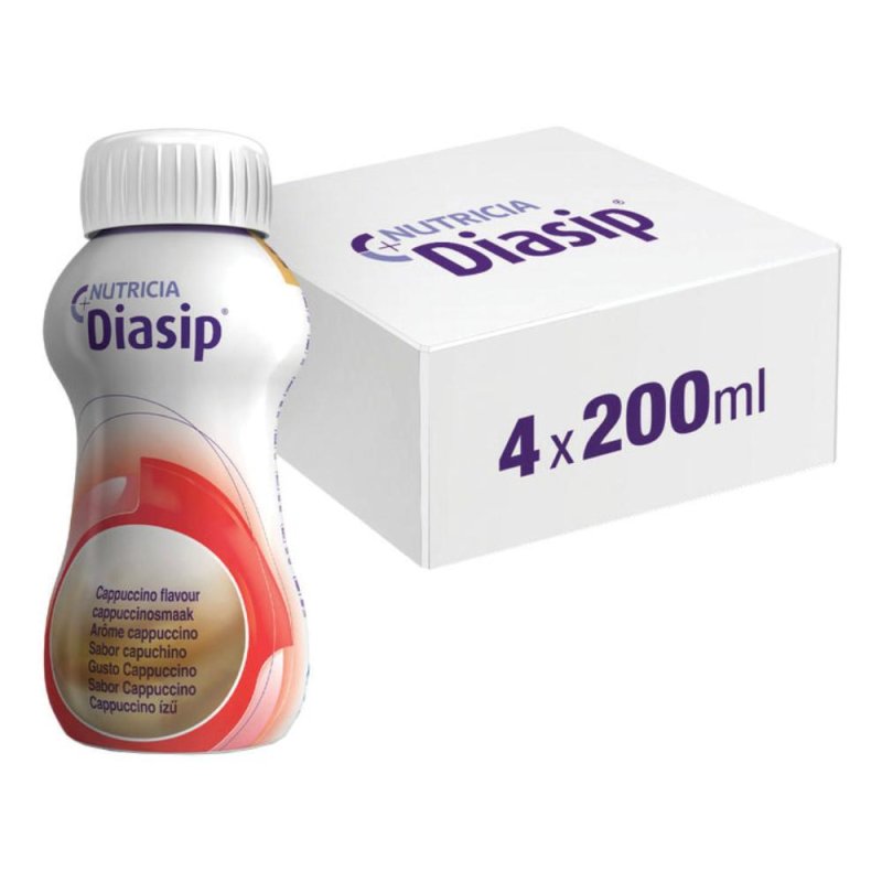 Nutricia Italia Diasip Cappuccino 200 Ml 4 Pezzi Nutricia Italia Diasip Cappuccino 200 Ml 4 Pezzi