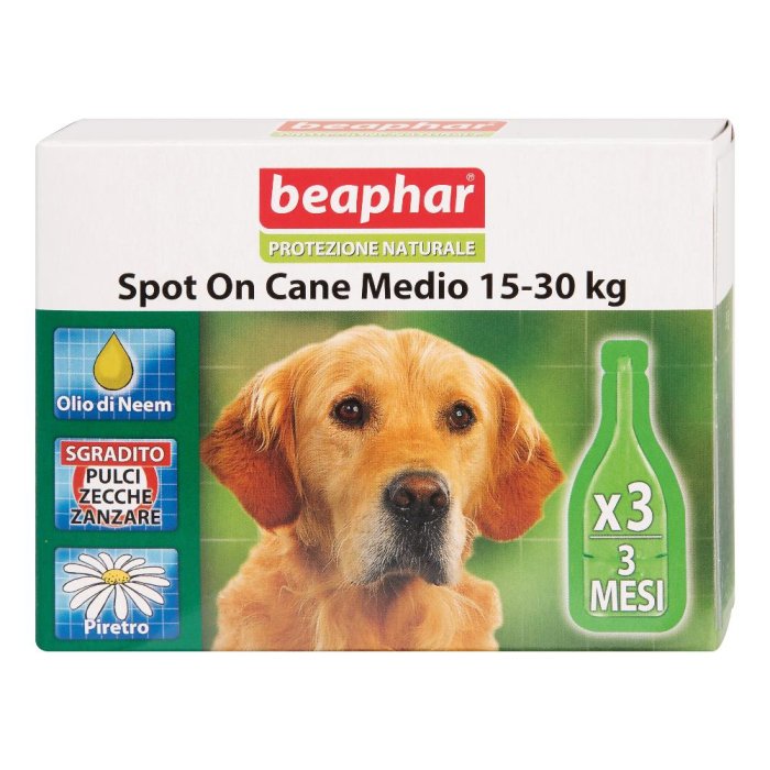 Beaphar B.v. Protezione Nat Spot On Cane Tm 3 Pipette Da 2 Ml