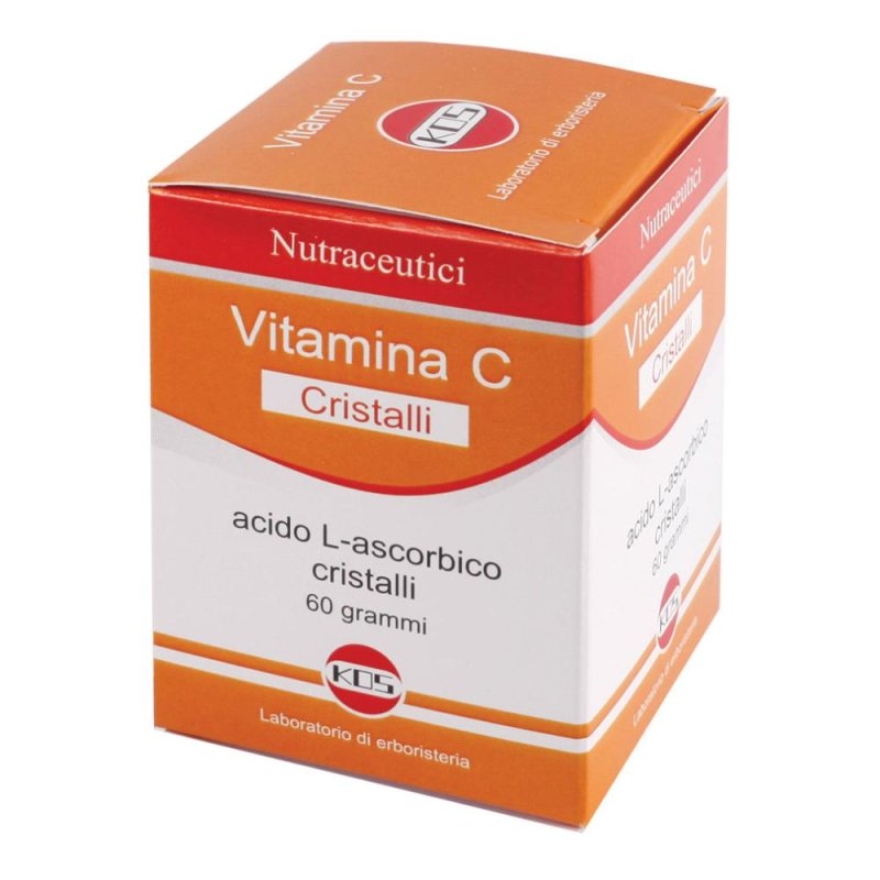 Kos Vitamina C Cristalli Integratore di Acido L-Ascorbico 60g