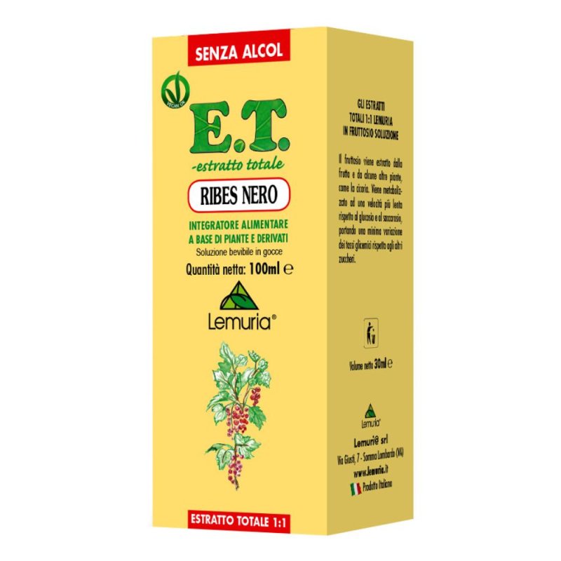Lemuri@ Ribes Nero Estratto 100 Ml Lemuri@ Ribes Nero Estratto 100 Ml