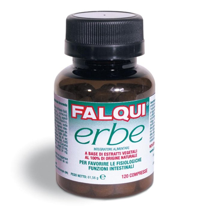 Falqui Erbe Integratore Alimentare per il Transito Intestinale 120 Compresse Falqui Erbe Integratore Alimentare per il Transito Intestinale 120 Compresse