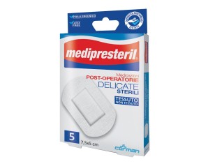 Corman Medicazione Medipresteril Post Operatoria Delicata Sterile 7,5x5 5 Pezzi