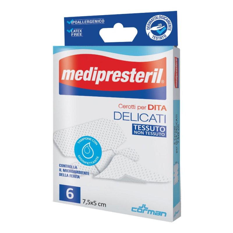 Medipresteril Cerotti per Dita Delicati in TNT 6 cerotti Medipresteril Cerotti per Dita Delicati in TNT 6 cerotti