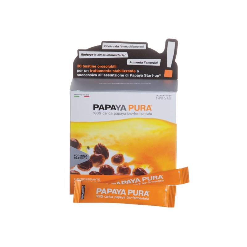 Papaya Pura 30 bustine da 3 g &ndash; Integratore antiossidante naturale e immunostimolante