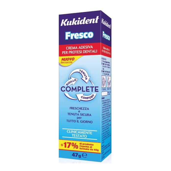 Kukident  Protesi Dentali Fresco Complete Crema Adesiva Protettiva 47 g