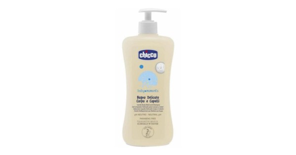 Chicco Bagnoschiuma Delicato Corpo E Capelli Con Avena - 500ml, Per Pelle Sensibile Bambini, PH Neutro