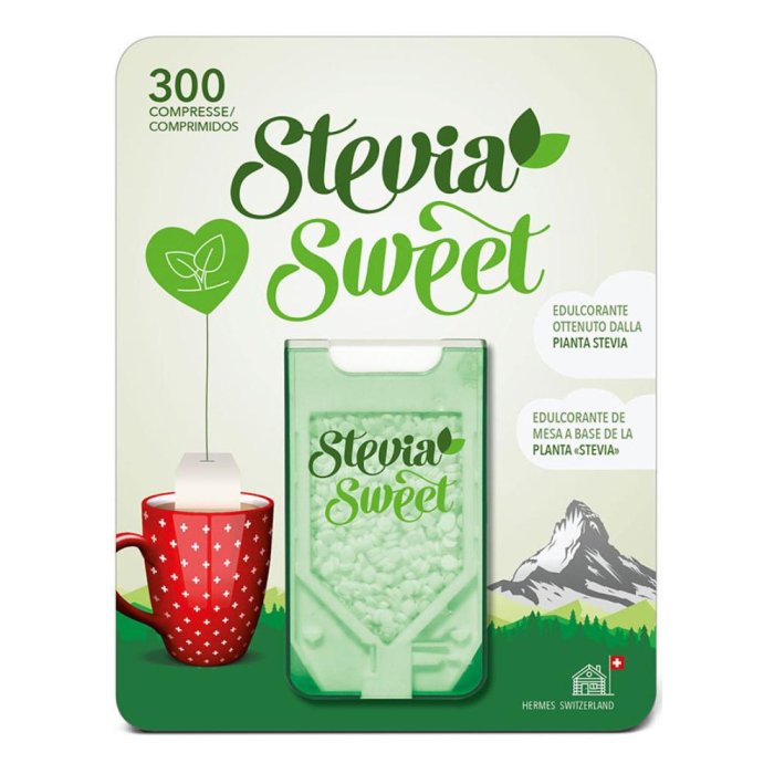 Bracco Hermesetas Stevia Sweet Dolcificante 300 Compresse Bracco Hermesetas Stevia Sweet Dolcificante 300 Compresse