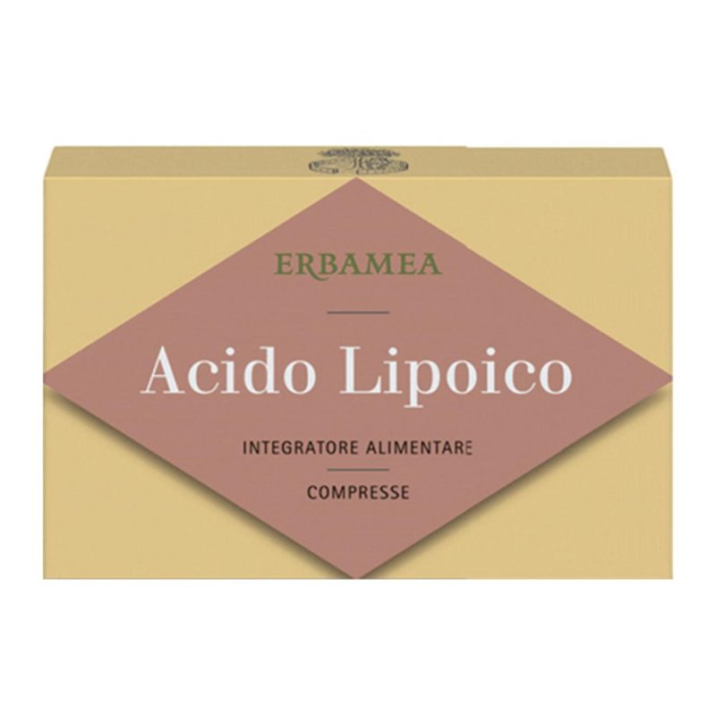 Acido lipoico Erbamea 24 compresse integratore antiossidante per nervi e metabolismo Acido lipoico Erbamea 24 compresse integratore antiossidante per nervi e metabolismo