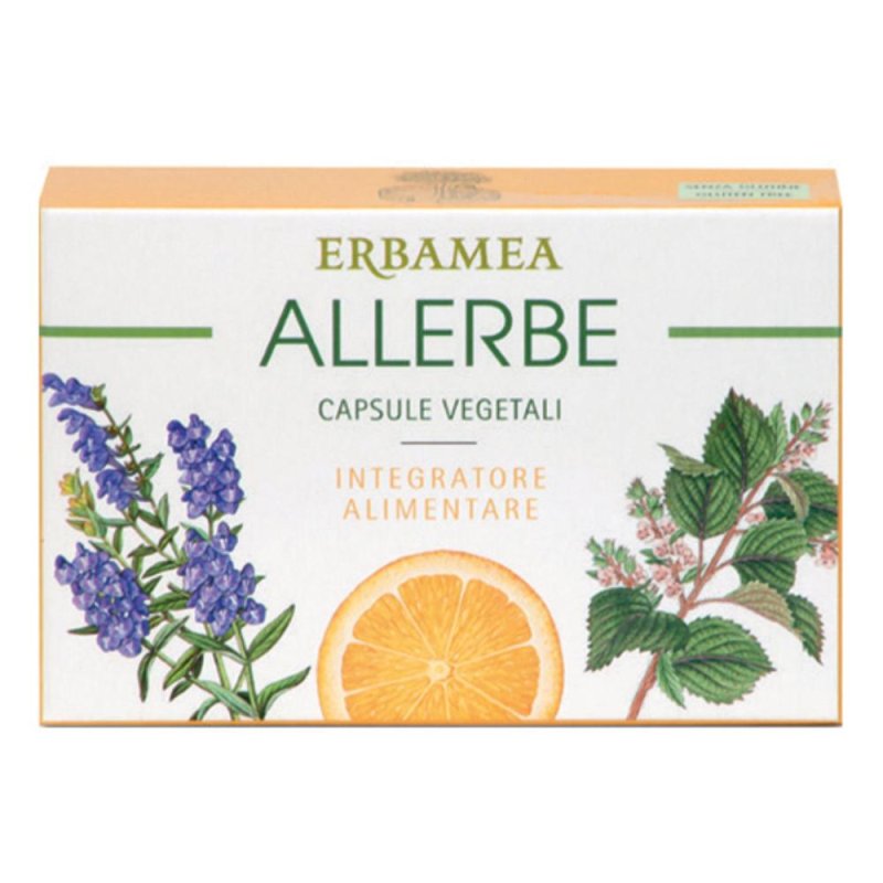 Erbamea Allerbe 24 Capsule Integratore Naturale per Benessere Vie Respiratorie e Difese da Allergie Erbamea Allerbe 24 Capsule Integratore Naturale per Benessere Vie Respiratorie e Difese da Allergie